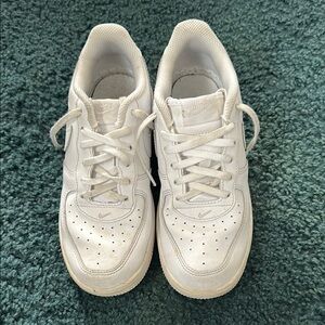 Nike White Leather Sneakers for Infants